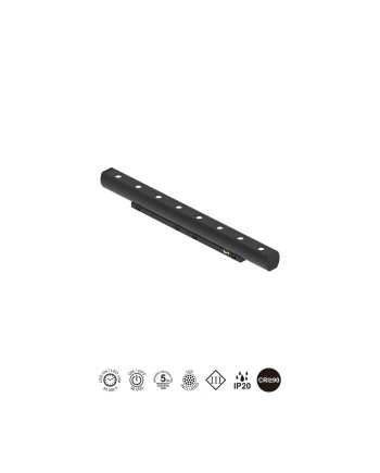 MAGNETO mini * LINEAL 360º LED 6W 36º NEGRO
